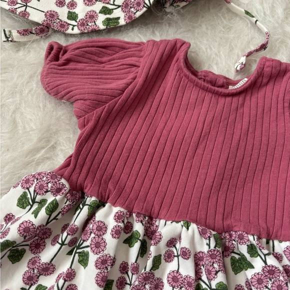 Kate Quinn Cottagecore Garden Pink Dress and Sun Hat Set - Picture 2 of 4